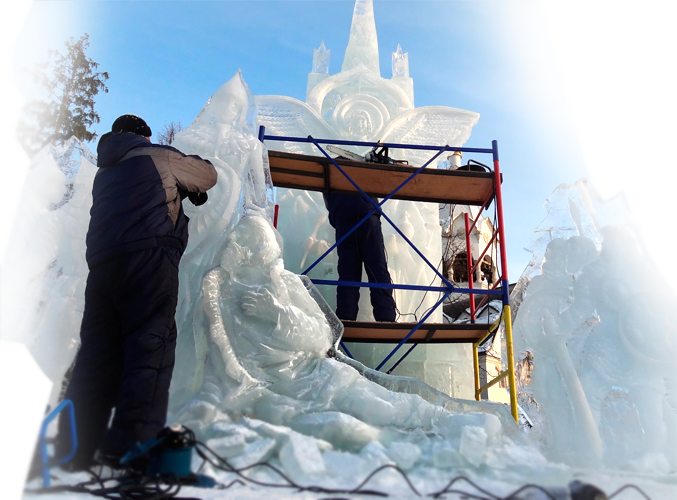 Изготовление ледяных скульптур в Москве